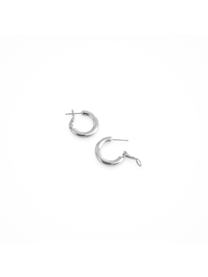 Créole 20mm fil 4mm plaqué argent