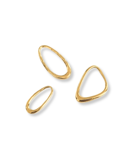 Anneau goutte irrégulière 29x14mm Anneau goutte irrégulière 29x14mm