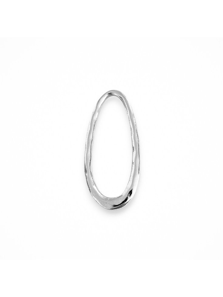 Anneau goutte irrégulière 48x21mm