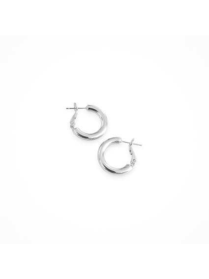 Créole 20mm fil 4mm plaqué argent 2