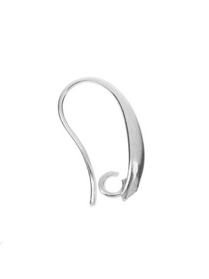 Dormeuse 10,5mm goutte plaqué argent