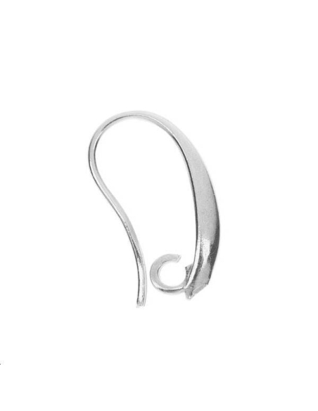 Dormeuse 10,5mm goutte plaqué argent