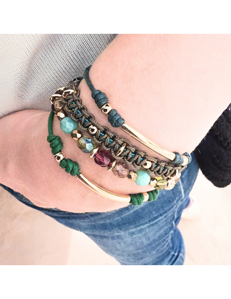 Bracelet tissage macramé - Atelier bijoux DIY Pearl Access