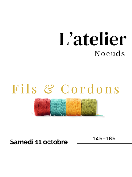 Atelier bijoux noeuds coulissants