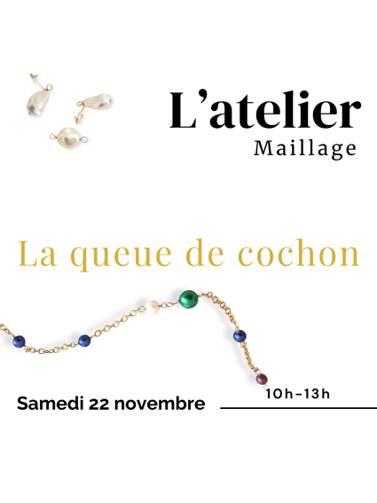 L'atelier Bijoux technique queue de cochon Pearl Access