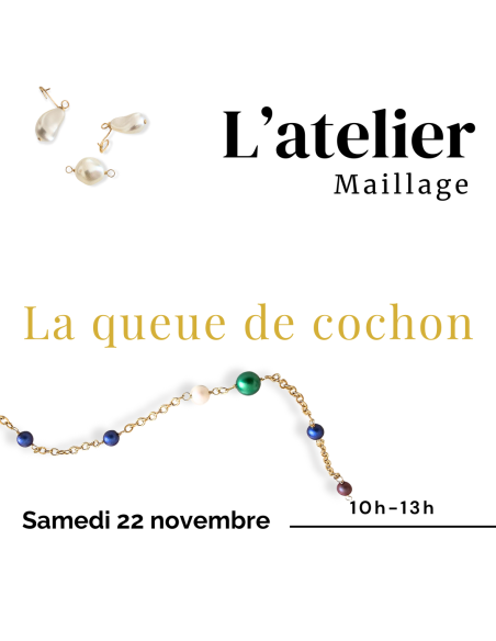 L'atelier Bijoux technique queue de cochon Pearl Access