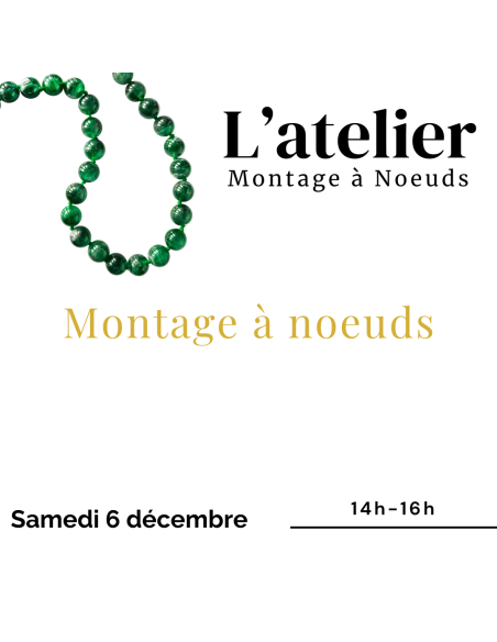 Montage à noeuds - Atelier bijoux Pearl Access