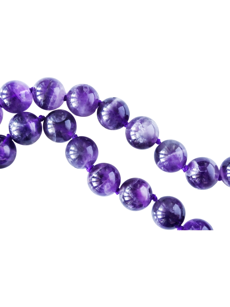 Améthyste montage à noeuds sur soie- Pearl Access formation bijou