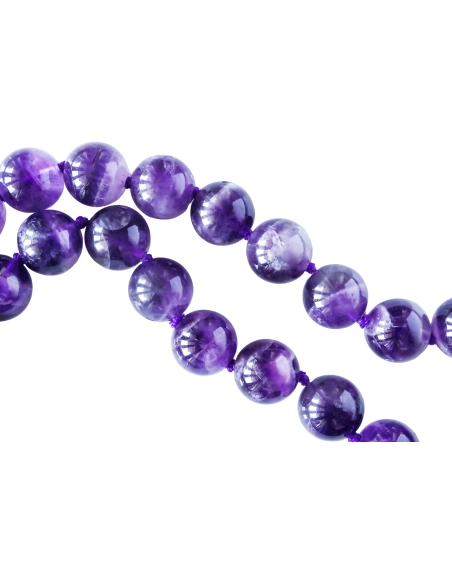 Améthyste montage à noeuds sur soie- Pearl Access formation bijou