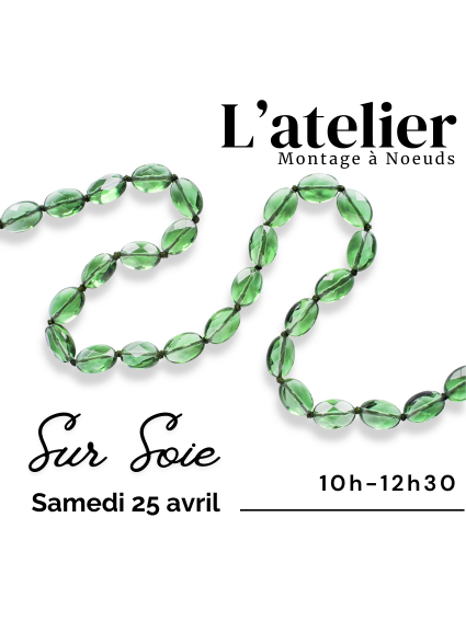 Atelier Pearl Access montage à noeuds sur soie- Bijou