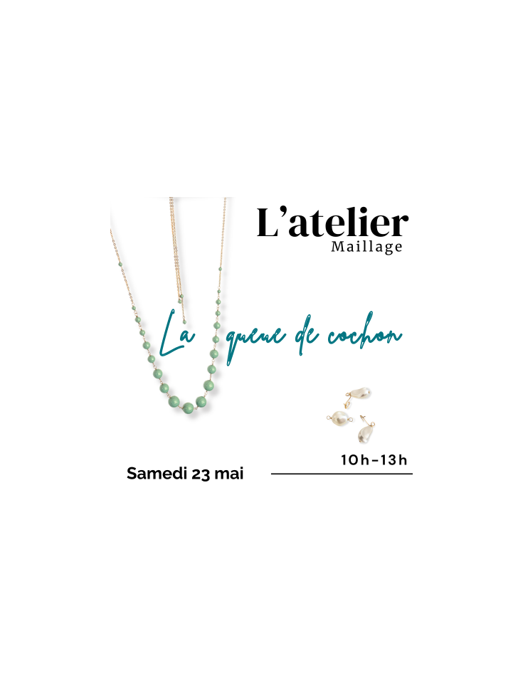 Atelier diy queue de cochon - Atelier bijoux Pearl Access