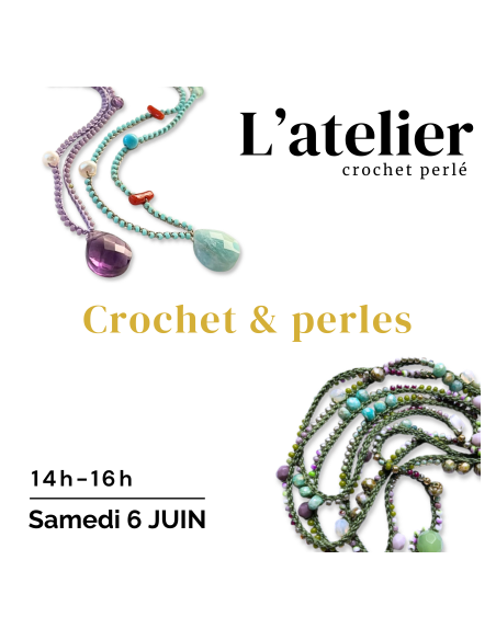 Atelier crochet et perles-formation bijoux-Pearl Access Marseille