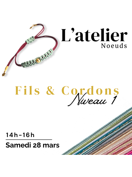 Atelier DIY bijoux noeud coulissant- Pearl Access