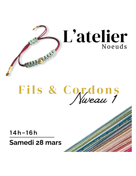 Atelier DIY bijoux noeud coulissant- Pearl Access