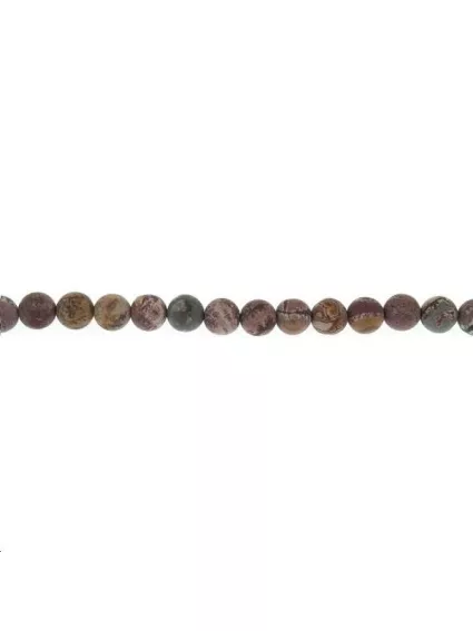 Rhyolite dendritique du Sonoran 7-8mm  Les perles rondes 8-9mm en lot- 1