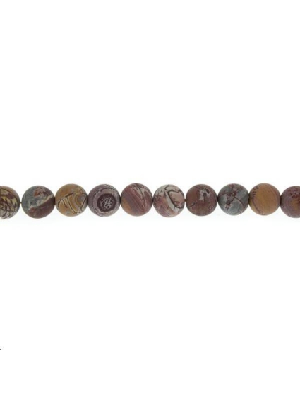 Rhyolite dendritique du Sonoran 9mm  Les perles rondes 10-11mm en lot- 1