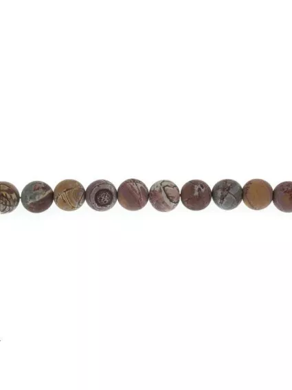 Rhyolite dendritique du Sonoran 9mm  Les perles rondes 10-11mm en lot- 1