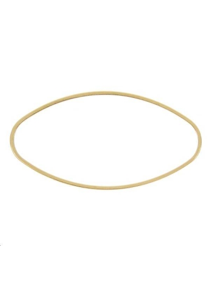 Anneau oval fil carré 40x20x1mm  Anneaux- 1