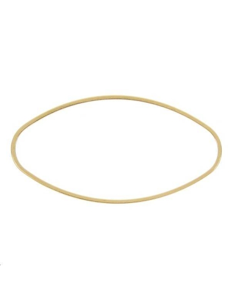 Anneau oval fil carré 40x20x1mm  Anneaux- 1 Anneau oval fil carré 40x20x1mm  Anneaux- 1