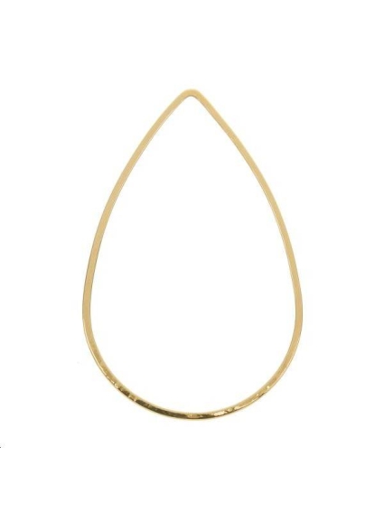 Anneau goutte fil carré 25x38x1mm  Anneaux- 1