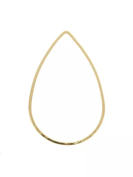 Anneau goutte fil carré 25x38x1mm  Anneaux- 1