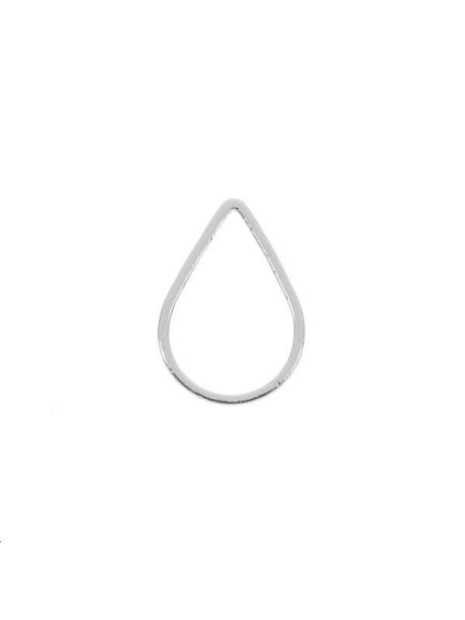 Anneau goutte fil carré 11x16x1mm  Anneaux- 1