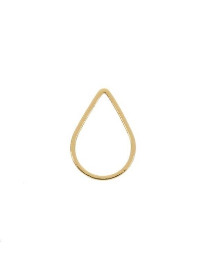 Anneau goutte fil carré 11x16x1mm  Anneaux- 1