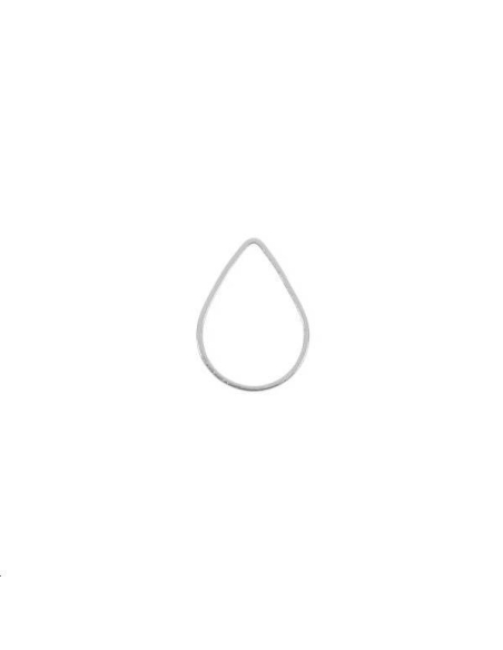 Anneau goutte fil carré 8x10x1mm  Anneaux- 1 Anneau goutte fil carré 8x10x1mm  Anneaux- 1