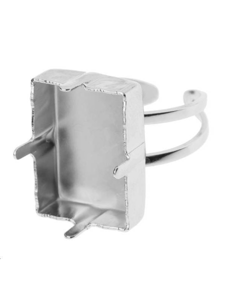 Corps de bague avec sertissure 18mm  Bagues- 1