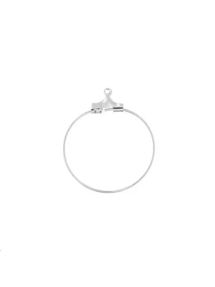 Créoles ouvertes 25mm avec anneau  Boucles d'oreilles- 1