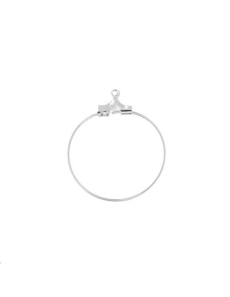 Créoles ouvertes 25mm avec anneau  Boucles d'oreilles- 1