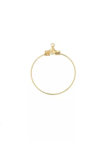 Créoles ouvertes 25mm avec anneau  Boucles d'oreilles- 1