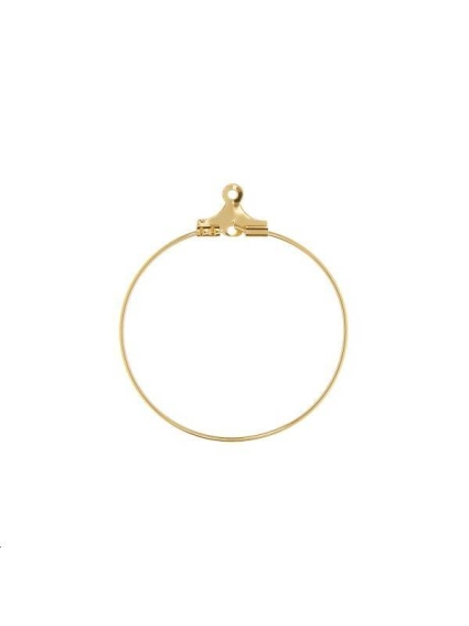 Créoles ouvertes 30mm avec anneau  Boucles d'oreilles- 1