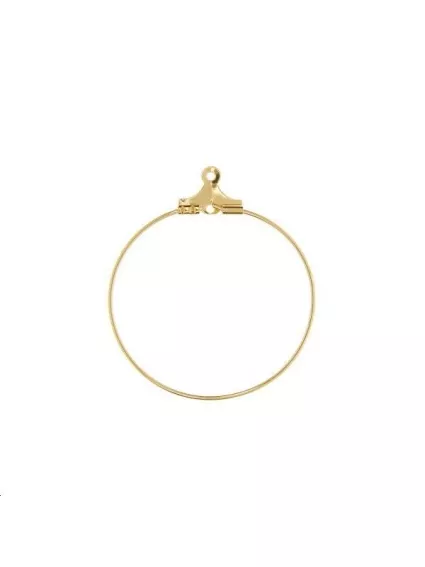 Créoles ouvertes 30mm avec anneau  Boucles d'oreilles- 1