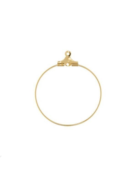 Créoles ouvertes 30mm avec anneau  Boucles d'oreilles- 1 Créoles ouvertes 30mm avec anneau  Boucles d'oreilles- 1