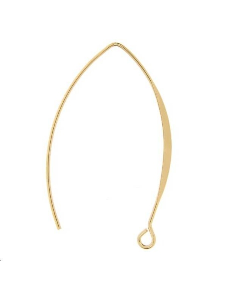 Crochets d'oreilles arc 38mm  Boucles d'oreilles- 1 Crochets d'oreilles arc 38mm  Boucles d'oreilles- 1