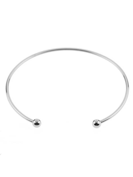 Jonc 2 boules 60x1,5mm  Bracelets et manchettes- 1