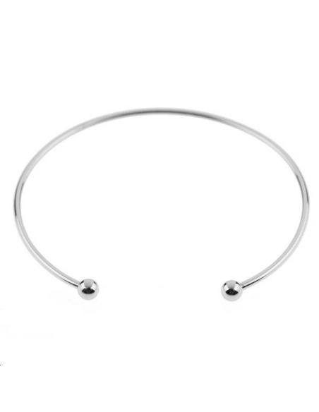 Jonc 2 boules 60x1,5mm  Bracelets et manchettes- 1 Jonc 2 boules 60x1,5mm  Bracelets et manchettes- 1
