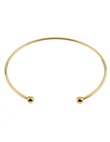 Jonc 2 boules 60x1,5mm  Bracelets et manchettes- 1 Jonc 2 boules 60x1,5mm  Bracelets et manchettes- 1