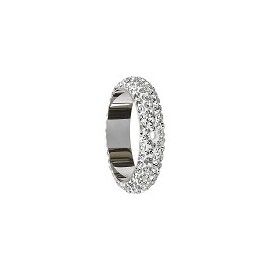 Pave ring 18.5mm 2 trous