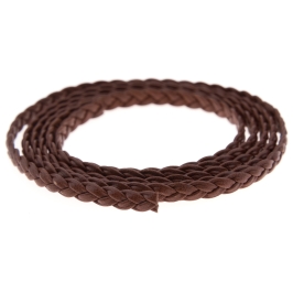 Cuir tressé plat