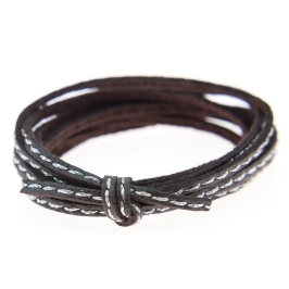Cuir plat surpiqué