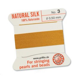 Fil de soie naturelle No. 3 diamètre 0.5 mm